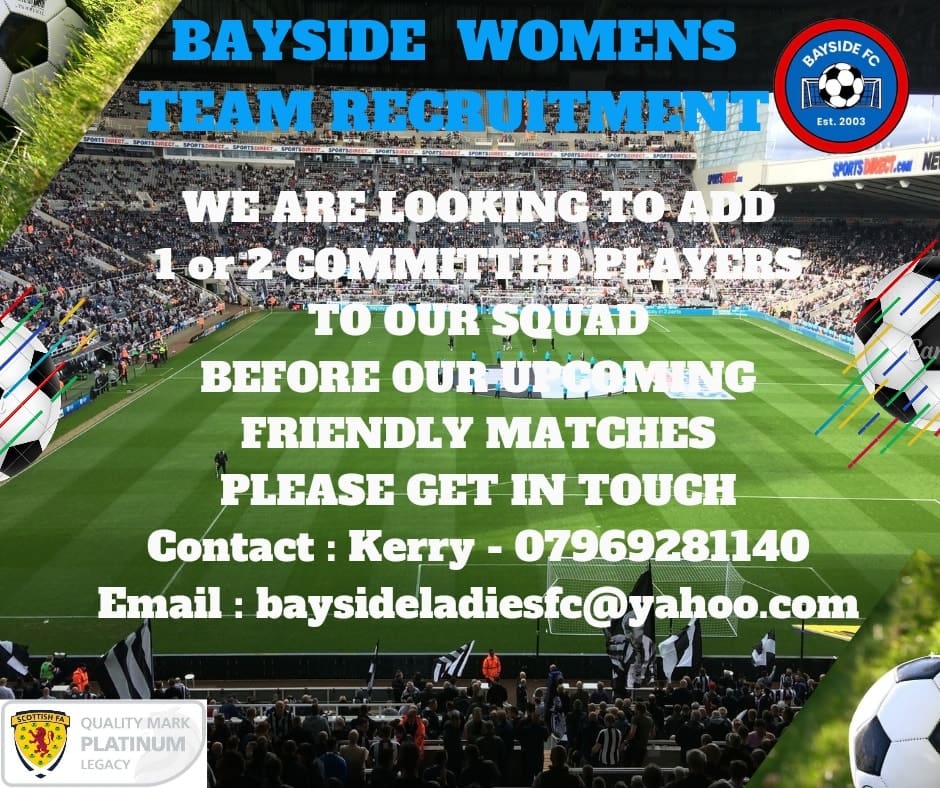 Bayside FC Women Player Recruitment 24/25 Image