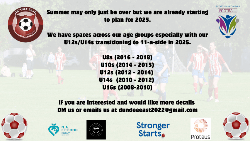 Dundee East Player Recruitment Image