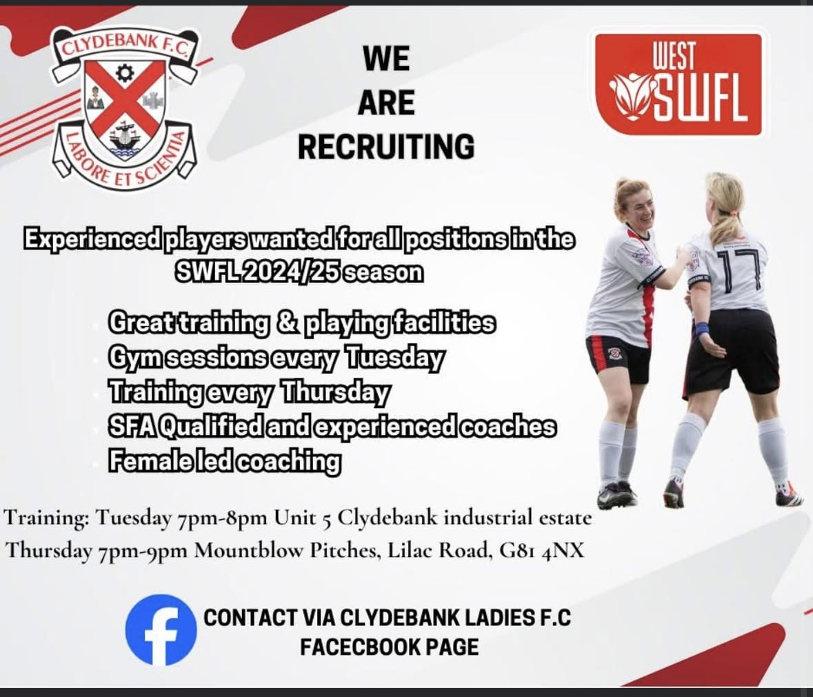 Clydebank ladies Image