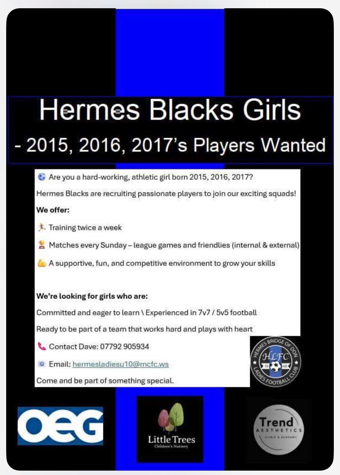Hermes U10/ U12 Black Player recruiment Image