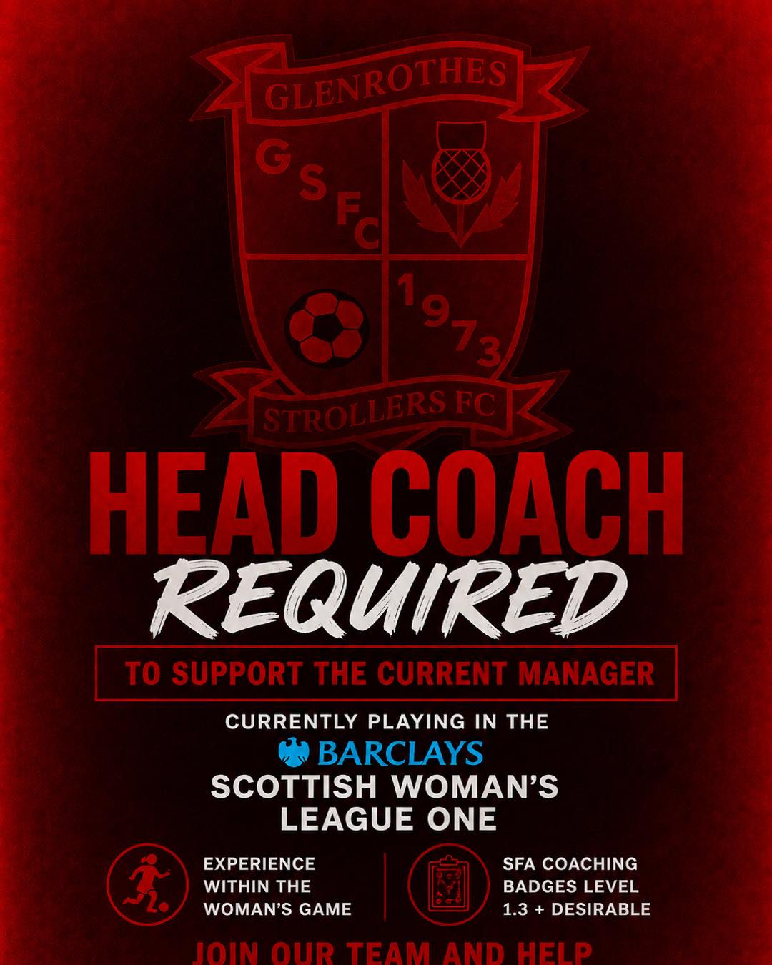 Head coach - Glenrothes Strollers Image