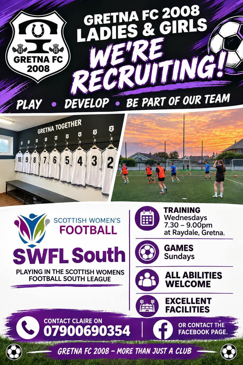 Gretna FC 2008 Recruiting Women's Footballers Image